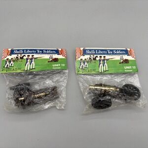 Unit 12 Shell's Liberty Toy Soldiers 1972‎ NEW Cannon (READ needs repair) TWO 2